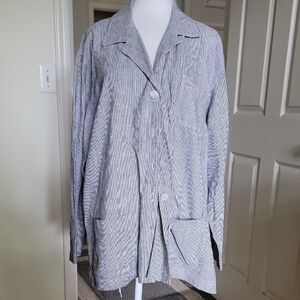 Chico's Design Striped Women's Jacket And/Or Shirt